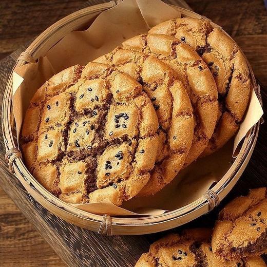 【甄选食材❗️无加蔗糖山药桃酥】谷物用料足，好吃健康营养无负担，夹心桃酥木糖醇传统糕点早餐中老年下午茶养生休闲食品五黑桃酥L 商品图3