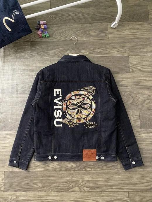 福神新款情侣款大M印花牛仔棉服夹克 商品图4