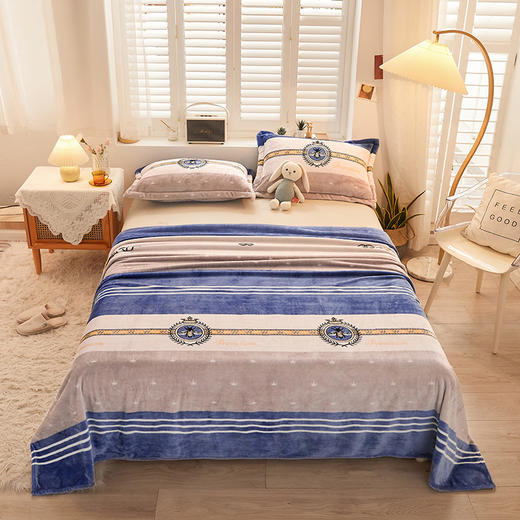 俞兆林 法莱绒印花毛毯2米英伦风尚 YZL-24092 商品图4