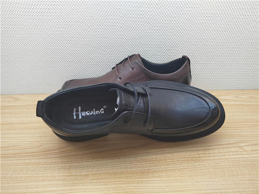 2023豪行秋冬新款13383233真皮牛皮商务休闲男鞋单鞋皮鞋 商品图2