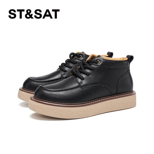星期六男士都市型格复古短靴SSD4126014 商品图6