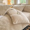 彼加曼 6D全消光皮草绒保暖四件套-奶咖200*230cm BGM-T2537 商品缩略图4