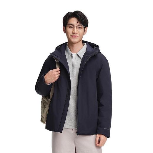 波司登 男连帽无绗缝夹克羽绒服 B250135329 商品图0