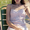 花语雾粉桑罗轻性感真丝吊带裙100%桑蚕丝女蕾丝家居服可外穿 商品缩略图2