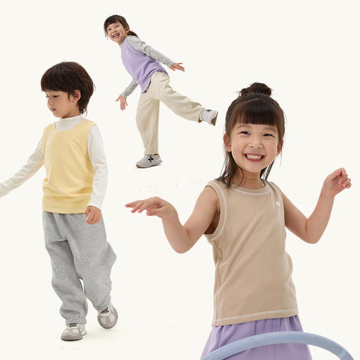 Q21【小暖皮山茶油养肤】小暖皮山茶花背心厚暖打底背心上衣 商品图2