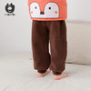 小猪大卫秋冬裤子加厚颗粒绒裤子纯色宽松男童女宝宝长裤90-120 商品缩略图3