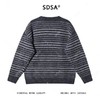 SDSA男士秋冬新款痞帅男装潮牌简约撞色条纹圆领针织衫毛衣百搭 商品缩略图5