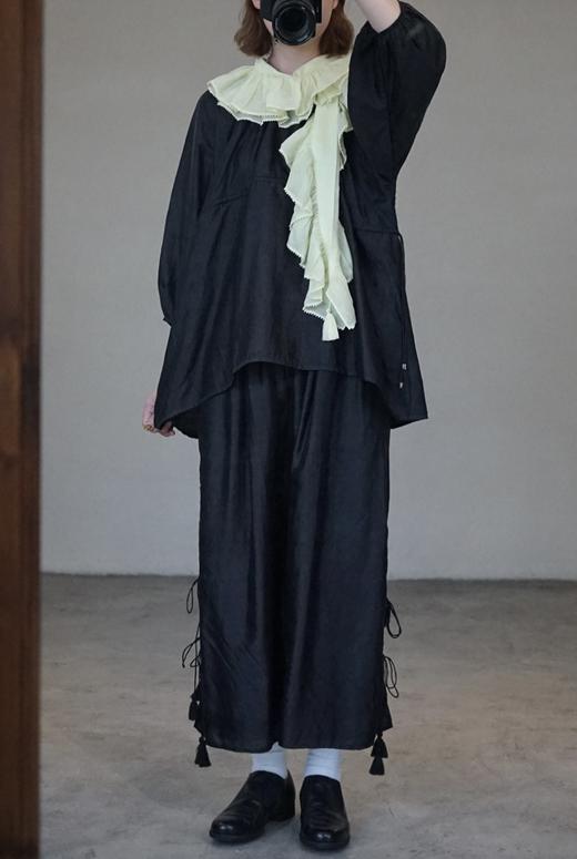 BUNON 圆领后开扣长袖衬衫​​(2色可选) 商品图9