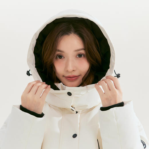 笛莎Deesha青少年女童羽绒服2025冬季女童连帽长款户外羽绒服 商品图2