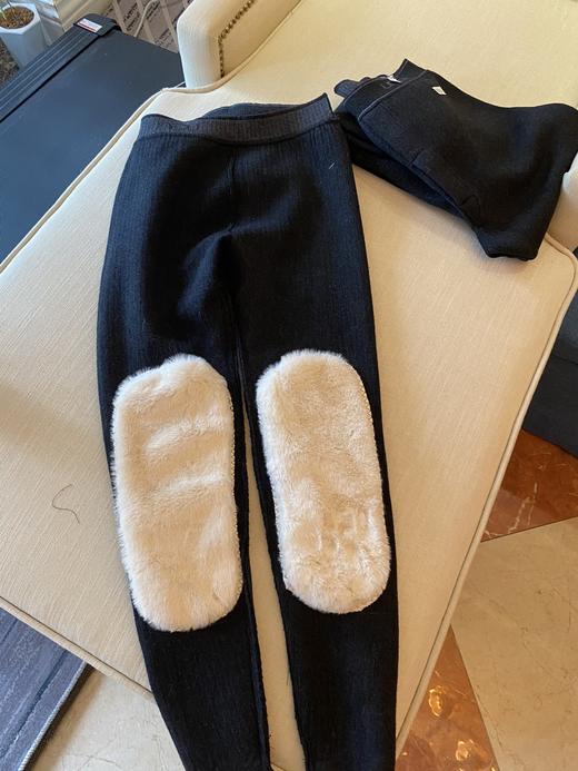 G553男女同款油叽叽同款羊绒裤保暖裤 商品图0
