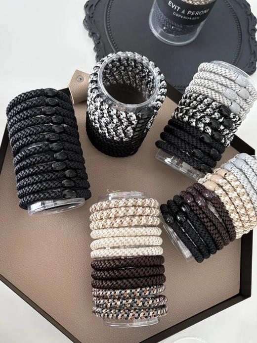 超好用！丹麦品牌郑钦文昆凌同款高弹力加粗发圈头绳12根 商品图4