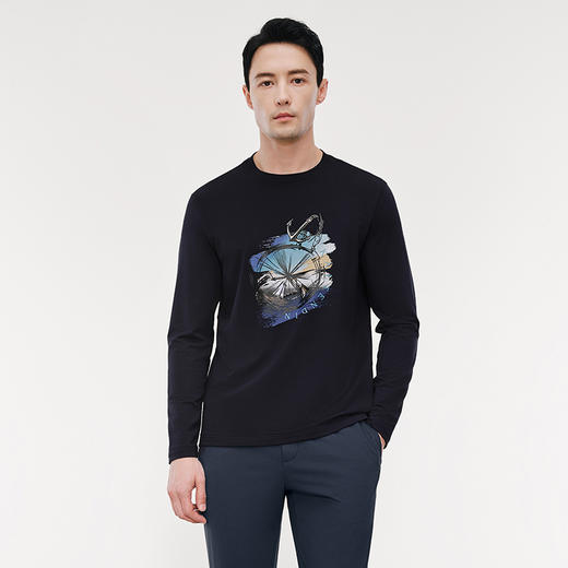 KALTENDIN卡尔丹顿 男长袖T恤 KEBS10501RA 商品图1