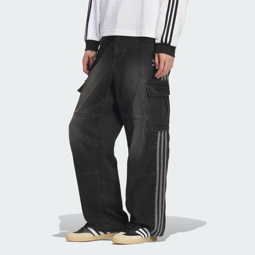 Adidas阿迪达斯BLACK DENIM P 王安宇同款纯棉工装牛仔运动裤KS5978 商品图0
