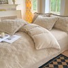 彼加曼 6D全消光皮草绒保暖四件套-奶咖200*230cm BGM-T2537 商品缩略图2