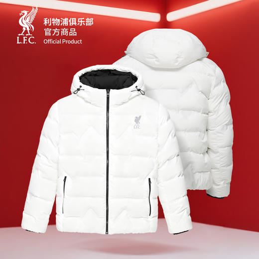 【官方正版】利物浦俱乐部 | 秋冬款白色棉服加厚保暖外套 商品图0