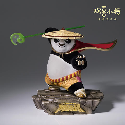 欢喜小将《功夫熊猫》之神龙大侠正版授权潮玩手办桌面摆件礼盒 商品图3