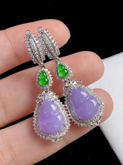 葫芦翡翠耳坠 商品图1