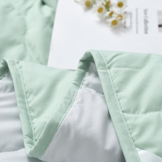 富安娜 素色夏被净柔夏被青棠·绿203*229cm 713102557 商品图3