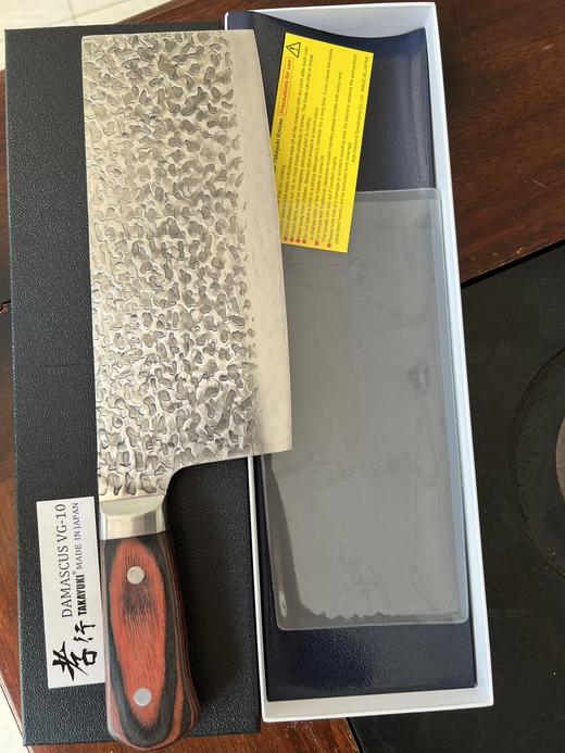 日本堺孝行菜刀33层中华菜刀，钢材为VG10，刀柄是桃花心合成木， 商品图4