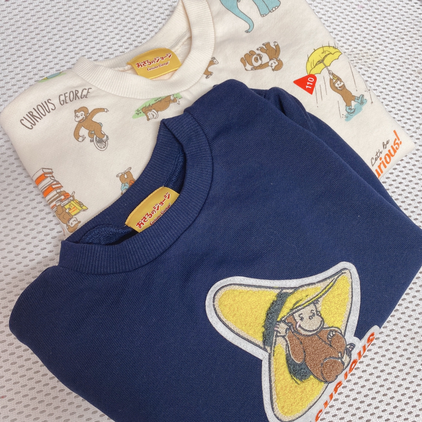 100-110新款纯棉乔治猴宽松卫衣