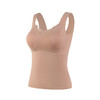 丁摩真丝拉绒羊绒一体固定杯保暖背心桑蚕丝免穿文胸无痕吊带AL03S372 商品缩略图4