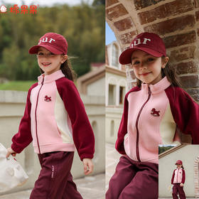 棉果果冬季新品女童奥利绒保暖加绒拼色双面绒外套M422100425732