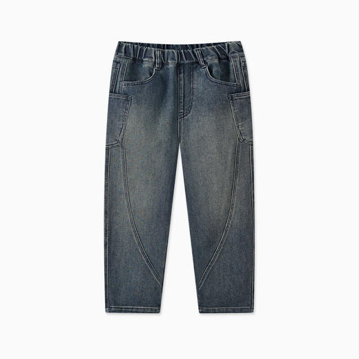 【MQD】男童春季中大童学院风百搭潮酷休闲牛仔裤 商品图5