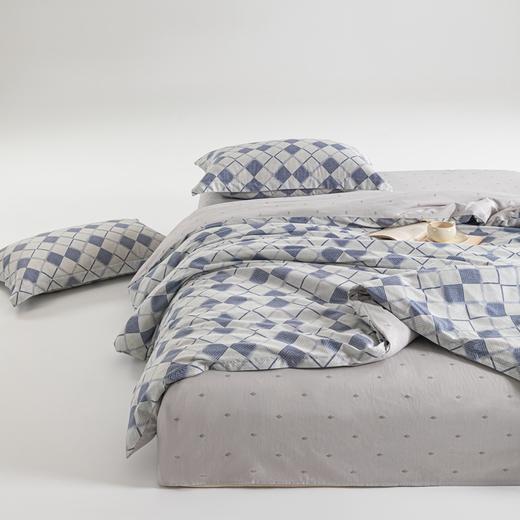 無印良品 60支新疆长绒棉四件套牛仔格 MJ-T2024-0291-1 商品图3