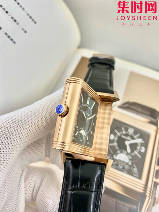 积家翻转系列 双面翻转 两针半 男士机械腕表 Reverso Classic Large Duoface Small Second 男款翻转系列 商品图3