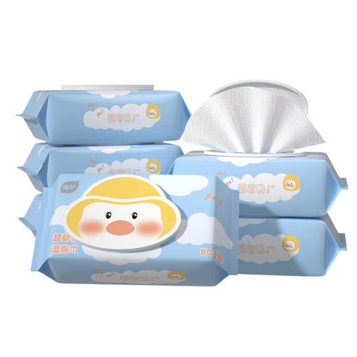 植护 超萌鸭湿厕纸80片*3包 MHCMY-3B 商品图4