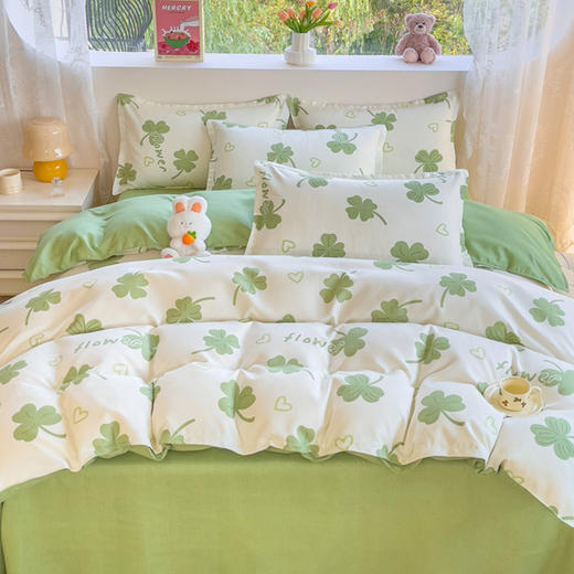 罗曼罗兰 加厚磨毛印花四件套芸草香200*230cm 6925314751810 商品图1