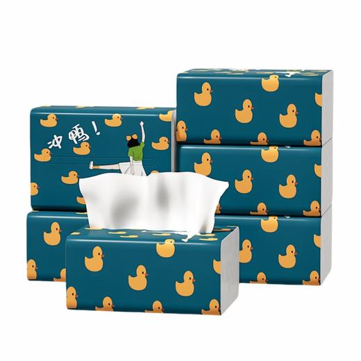 蓝漂 竹叶情白色抽纸4层168张*6包 LP0YC006B 商品图0