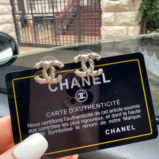G559香N儿新款经典双c小珍珠耳钉 商品图3