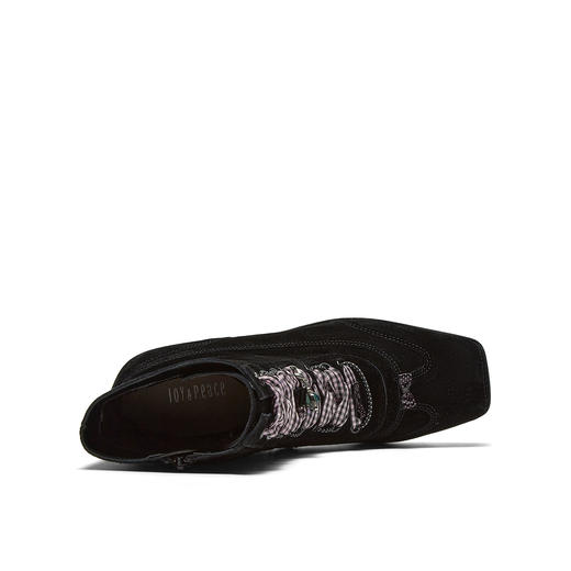 BF楼真美诗栗子甜心2025新冬款羊皮甜美织带甜酷时装西部短靴女吊牌价1998折后价1598 商品图4