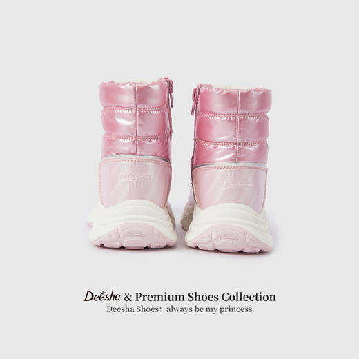 笛莎Deesha 女童童鞋2025冬季新款短筒雪地靴 商品图4