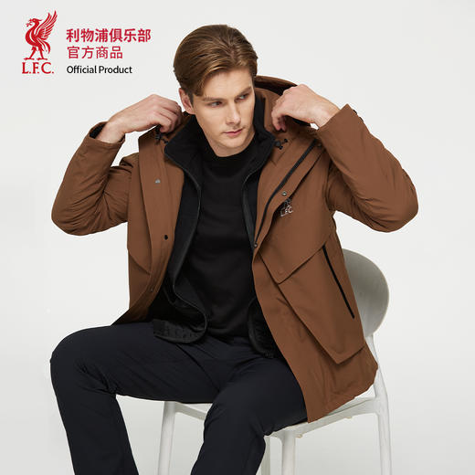 【官方正版】利物浦俱乐部 | 秋季新款户外休闲夹克棕色男女款外套 商品图3
