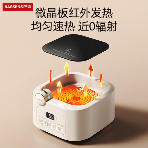 【巴森】电陶炉小方炖养生壶 商品图2