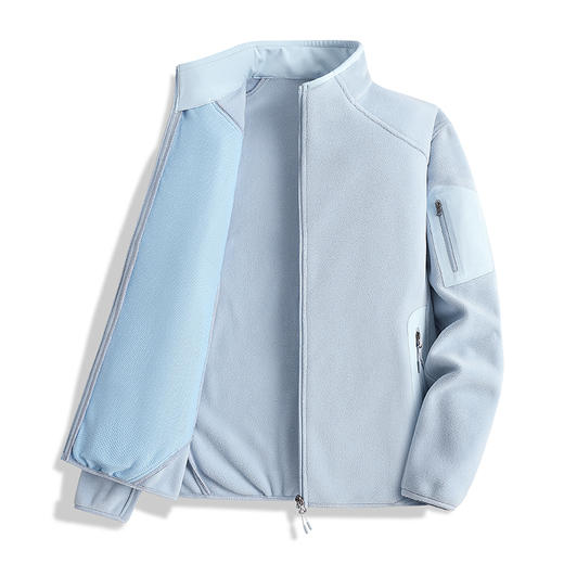 【秋冬新品！88元秒杀！】LUCKY DEER幸运鹿秋冬季时尚摇粒绒开衫外套户外轻保暖外套 商品图8