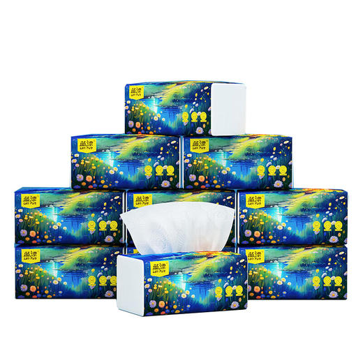 蓝漂 星空系列4D压花抽纸5层260张*12包 LPXKC-12B 商品图0