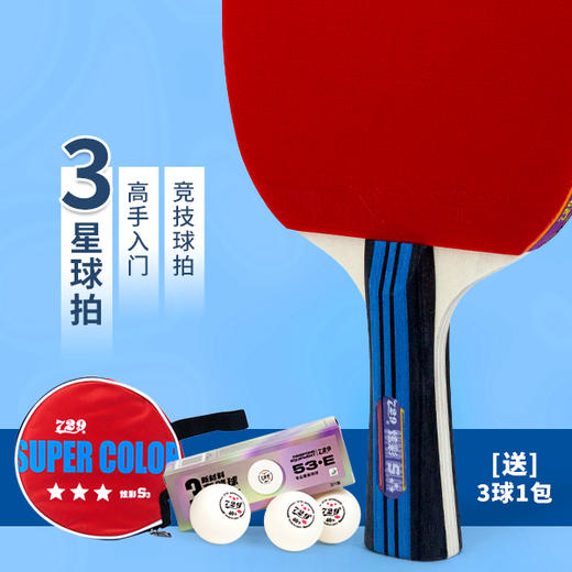 友谊729 炫彩系列乒乓球拍 商品图1