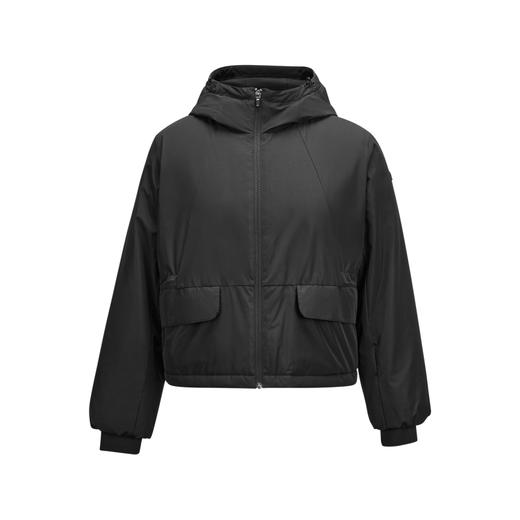 Skechers斯凯奇 女梭织裥棉连帽外套 P424W120-0018 商品图0