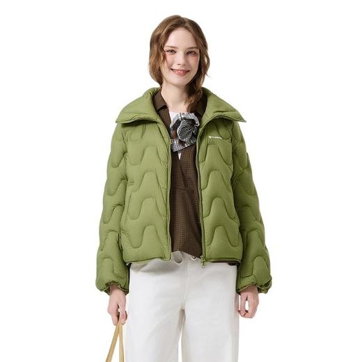 坦博尔 女翻领短款轻羽绒服 TB5330272A 商品图3