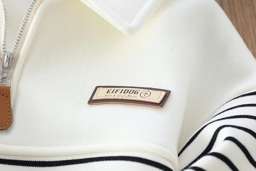 117-170一体奥利绒秋冬polo领加绒保暖卫衣 商品图5