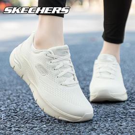 【5折】7楼Skechers 斯凯奇女鞋足弓支撑绑带休闲运动鞋149057-OFWT吊牌价599元现价299元