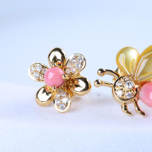 【甜蜜蜜】海螺珠耳钉   ZZ12410053 商品图1