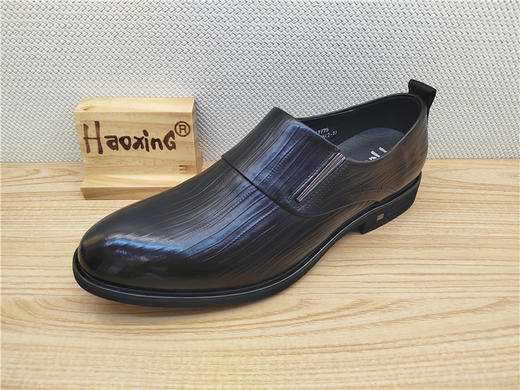 2023豪行秋冬新款13317779真皮牛皮商务休闲男鞋单鞋皮鞋 商品图0