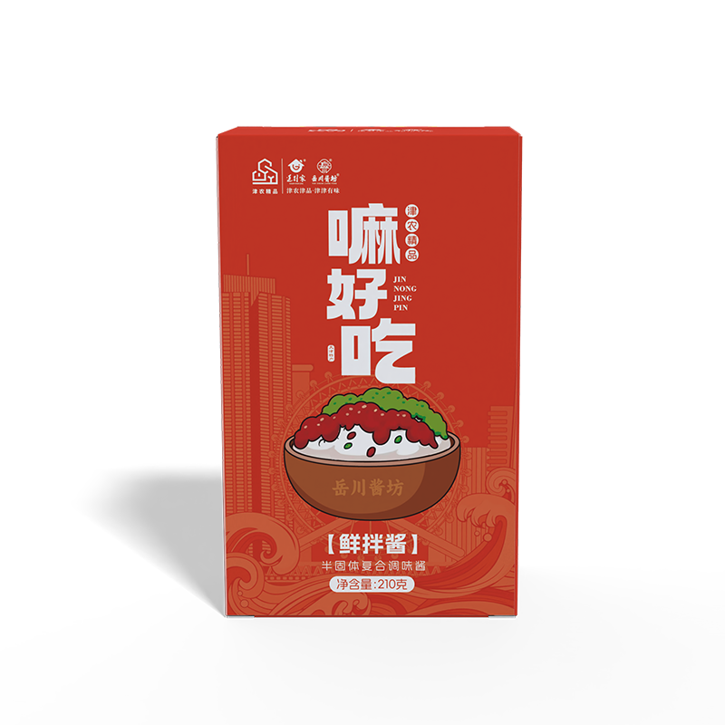 津农精品 莲到家 岳川招牌拌饭酱210g*3盒