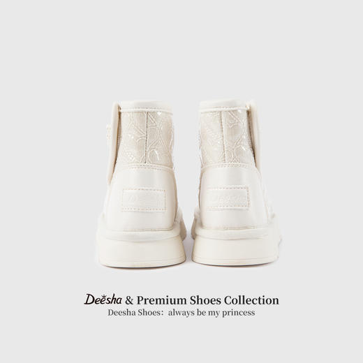 笛莎Deesha 女童童鞋2025冬季新款短筒雪地靴 商品图4