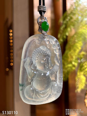 玻璃种木那宝宝佛素件挂坠【5130110】具体价格微信咨询