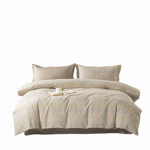 無印良品 抗菌长绒棉四件套几何秘境 MJ-T2024-0296-1 商品图0